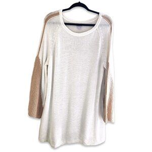 Chico’s Woman off White Cream Wool Cashmere‎ blend Sweater Size 3 Large
